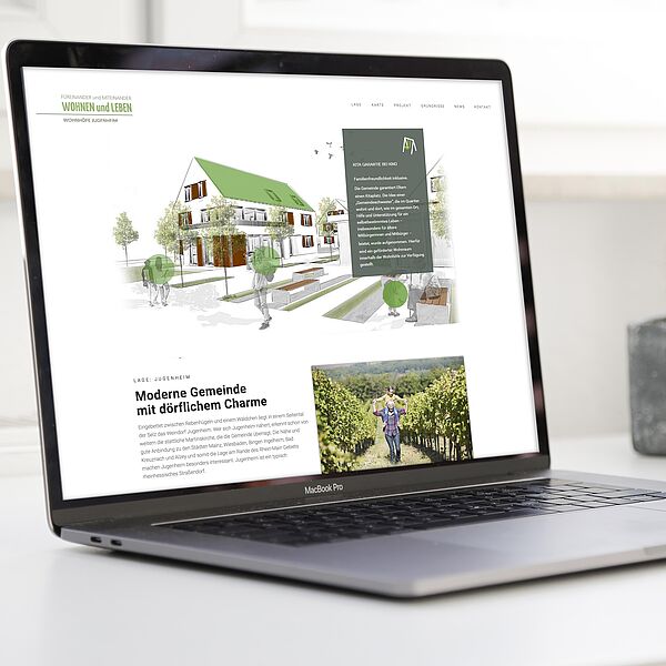 Modernes Webseite Design eines Onepagers